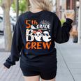 5th Grade Boo Crew Teachers Students Ghost Halloween Women's Sweatshirt Back Print Black