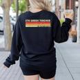 5TH GRADE TEACHER Job Title Profession Birthday Worker Women's Sweatshirt Back Print Black