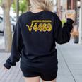 6 7 Leopard Pattern Meme Square Root 4489 Slang Math Teacher Women's Sweatshirt Back Print Black 6 7 Leopard Pattern Meme Square Root 4489 Slang Math Teacher Women's Sweatshirt Back Print Black