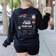 60 Year Old Math Teacher Square Root Of 3600 60th Birthday Women's Sweatshirt Back Print Black
