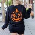 67 Six Seven Halloween Costume For Students Teachers Women's Sweatshirt Back Print Black 67 Six Seven Halloween Costume For Students Teachers Women's Sweatshirt Back Print Black