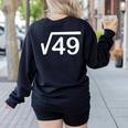67 Six Seven Meme Square Root Couple Matching Teacher Women's Sweatshirt Back Print Black 67 Six Seven Meme Square Root Couple Matching Teacher Women's Sweatshirt Back Print Black