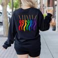 Art Teacher For Women Art Teacher Clothes Women's Sweatshirt Back Print Black