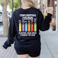 Artist Art Teacher School Artist Joke Women's Sweatshirt Back Print Black Artist Art Teacher School Artist Joke Women's Sweatshirt Back Print Black