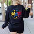 Autism Awareness Shirt Periodic Puzzle Science Teacher Men Women Kids Women's Sweatshirt Back Print Black Autism Awareness Shirt Periodic Puzzle Science Teacher Men Women Kids Women's Sweatshirt Back Print Black