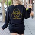 Bioengineering Biology Teacher Toxic Symbol Biohazard For Men Women Girls Kids Women's Sweatshirt Back Print Black Bioengineering Biology Teacher Toxic Symbol Biohazard For Men Women Girls Kids Women's Sweatshirt Back Print Black