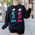 Biology Teacher DNA RNA Student Science Biologist Men Women Women's Sweatshirt Back Print Black Biology Teacher DNA RNA Student Science Biologist Men Women Women's Sweatshirt Back Print Black