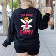 The Book Fairy Reading Teacher Librarian T-Shirt Women's Sweatshirt Back Print Black