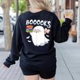 Books Halloween Librarian Teacher Reader Reading Book Lover Women's Sweatshirt Back Print Black Books Halloween Librarian Teacher Reader Reading Book Lover Women's Sweatshirt Back Print Black