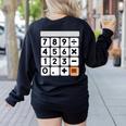 Calculator Easy Halloween Costume For Math Teacher Women's Sweatshirt Back Print Black Calculator Easy Halloween Costume For Math Teacher Women's Sweatshirt Back Print Black