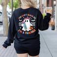 You Can't Scare Me I'm A Teacher Ghost Happy Halloween Women's Sweatshirt Back Print Black You Can't Scare Me I'm A Teacher Ghost Happy Halloween Women's Sweatshirt Back Print Black