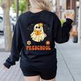 You Can't Scare Me I Teach Preschool Teacher Halloween Ghost Men Women Women's Sweatshirt Back Print Black You Can't Scare Me I Teach Preschool Teacher Halloween Ghost Men Women Women's Sweatshirt Back Print Black