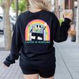 Career In Modeling AAC Teacher SLP SPED Communication Autism Women's Sweatshirt Back Print Black Career In Modeling AAC Teacher SLP SPED Communication Autism Women's Sweatshirt Back Print Black