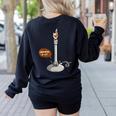 Chemistry Burner Science Lover Biology Chemistry Teacher Women's Sweatshirt Back Print Black Chemistry Burner Science Lover Biology Chemistry Teacher Women's Sweatshirt Back Print Black
