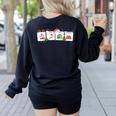 Christmas Santa Special Education SPED Teacher Xmas PJ Women's Sweatshirt Back Print Black Christmas Santa Special Education SPED Teacher Xmas PJ Women's Sweatshirt Back Print Black