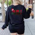 Christmas Science Teacher Santa Educator Chemical Elements Women's Sweatshirt Back Print Black Christmas Science Teacher Santa Educator Chemical Elements Women's Sweatshirt Back Print Black