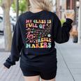 My Class Is Full Of Treble Makers Funny Music Teacher Groovy Men Women Girls Kids Women's Sweatshirt Back Print Black My Class Is Full Of Treble Makers Funny Music Teacher Groovy Men Women Girls Kids Women's Sweatshirt Back Print Black