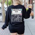 Composition Book Notebook Teachers Matching Group Halloween Women's Sweatshirt Back Print Black Composition Book Notebook Teachers Matching Group Halloween Women's Sweatshirt Back Print Black