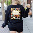 Composition Notebook Costume Teacher Matching Halloween Book Women's Sweatshirt Back Print Black Composition Notebook Costume Teacher Matching Halloween Book Women's Sweatshirt Back Print Black