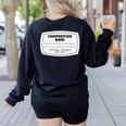 Composition Notebook Halloween Costume Teacher Student Women's Sweatshirt Back Print Black Composition Notebook Halloween Costume Teacher Student Women's Sweatshirt Back Print Black