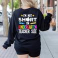 Cool Kindergarten Teacher Art For Men Women Preschool Kinder Women's Sweatshirt Back Print Black