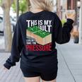 Couldn't Take The Pressure Geology Earth Science Teacher Women's Sweatshirt Back Print Black