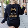 Cute Educational Diagnostician Teacher Appreciation Week Men Women Women's Sweatshirt Back Print Black Cute Educational Diagnostician Teacher Appreciation Week Men Women Women's Sweatshirt Back Print Black