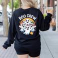 Cute Group Matching Teachers Halloween Women's Sweatshirt Back Print Black Cute Group Matching Teachers Halloween Women's Sweatshirt Back Print Black