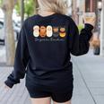 Daycare Teacher Halloween Infant Squad Spooky Childcare Fall Women's Sweatshirt Back Print Black