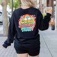 Daycare Teacher Daycare Provider Early Childhood Vibes Women's Sweatshirt Back Print Black Daycare Teacher Daycare Provider Early Childhood Vibes Women's Sweatshirt Back Print Black