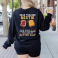 Dear Teacher Bestie You'Re Totally My Jam Shirt Kids Women's Sweatshirt Back Print Black Dear Teacher Bestie You'Re Totally My Jam Shirt Kids Women's Sweatshirt Back Print Black