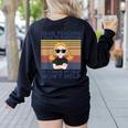 Dear Teacher I Talk To Everyone So Moving My Seat Won’t Help Women's Sweatshirt Back Print Black