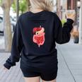 Digestive System Anatomy Anatomical Biology Teacher Men Women Women's Sweatshirt Back Print Black Digestive System Anatomy Anatomical Biology Teacher Men Women Women's Sweatshirt Back Print Black