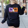 Elements Of Halloween Fear Periodically Chemistry Teacher Women's Sweatshirt Back Print Black Elements Of Halloween Fear Periodically Chemistry Teacher Women's Sweatshirt Back Print Black