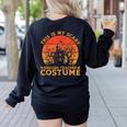 English Teacher Matching This Is My Scary Halloween Costume Women's Sweatshirt Back Print Black