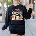 Are You Fall O Ween DirectionsRetro Teacher Halloween Ghost Women's Sweatshirt Back Print Black Are You Fall O Ween DirectionsRetro Teacher Halloween Ghost Women's Sweatshirt Back Print Black