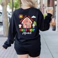 Farm Field Trip Squad Field Day 2025 Teachers Students Women's Sweatshirt Back Print Black Farm Field Trip Squad Field Day 2025 Teachers Students Women's Sweatshirt Back Print Black
