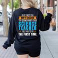 If At First You Don't Succeed Try Doing What Science Teacher Women's Sweatshirt Back Print Black If At First You Don't Succeed Try Doing What Science Teacher Women's Sweatshirt Back Print Black