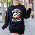 Front Office Teacher Admin Mother I'm A School Secretary Women's Sweatshirt Back Print Black