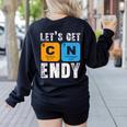 Fun 67 Meme Six Seven Science Teacher Periodic Table Women's Sweatshirt Back Print Black