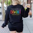 Your Future Is Bright Kindergarten Teacher Life Men Women Women's Sweatshirt Back Print Black Your Future Is Bright Kindergarten Teacher Life Men Women Women's Sweatshirt Back Print Black