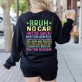 Gen A Slang Teachers Happy 1st Day Of School 2025 Students Women's Sweatshirt Back Print Black Gen A Slang Teachers Happy 1st Day Of School 2025 Students Women's Sweatshirt Back Print Black