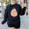 Good Egg Teacher Halloween Costume The Couch Potato Women's Sweatshirt Back Print Black Good Egg Teacher Halloween Costume The Couch Potato Women's Sweatshirt Back Print Black