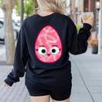 Good Egg Teacher Halloween Costume Group The Greg Egg Women's Sweatshirt Back Print Black Good Egg Teacher Halloween Costume Group The Greg Egg Women's Sweatshirt Back Print Black