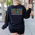 Gross Motor Promoter Adapted PE Specialist PE Teacher Art Women's Sweatshirt Back Print Black Gross Motor Promoter Adapted PE Specialist PE Teacher Art Women's Sweatshirt Back Print Black