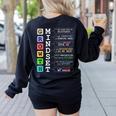 Growth Mindset Shirt Positive School Classroom Teacher Women's Sweatshirt Back Print Black Growth Mindset Shirt Positive School Classroom Teacher Women's Sweatshirt Back Print Black