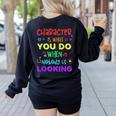 Growth Mindset Teacher Positive Message Inspirational Quote Women's Sweatshirt Back Print Black Growth Mindset Teacher Positive Message Inspirational Quote Women's Sweatshirt Back Print Black