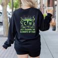 Halloween 67 Meme Science Chemistry Teacher Periodic Table Women's Sweatshirt Back Print Black