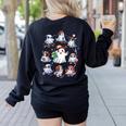 Halloween PE Teacher Ghost Playing Sports Physical Education Women's Sweatshirt Back Print Black Halloween PE Teacher Ghost Playing Sports Physical Education Women's Sweatshirt Back Print Black
