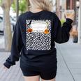 Halloween Teacher Composition Book Notebook Matching Group Women's Sweatshirt Back Print Black Halloween Teacher Composition Book Notebook Matching Group Women's Sweatshirt Back Print Black